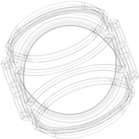 Wireframe Shape Geometric Keyshot Ball - Thumbnail 10