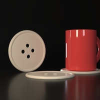 Clothes Button Coasters - Thumbnail 1