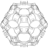 Wireframe Shape Geometric Companion Dodecahedron - Thumbnail 8