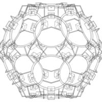 Wireframe Shape Geometric Companion Dodecahedron - Thumbnail 9