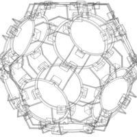 Wireframe Shape Geometric Companion Dodecahedron - Thumbnail 10