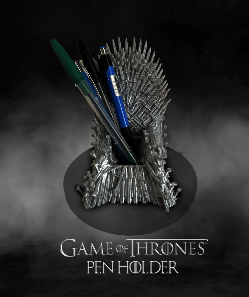  Iron throne pen holder