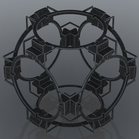 Wireframe Shape Geometric Companion Cube - Thumbnail 1
