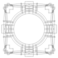 Wireframe Shape Geometric Companion Cube - Thumbnail 6