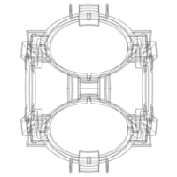 Wireframe Shape Geometric Companion Cube - Thumbnail 7