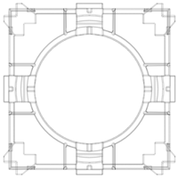 Wireframe Shape Geometric Companion Cube - Thumbnail 10