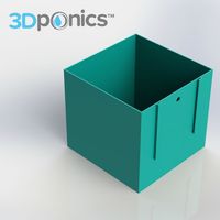 Small Reservoir Lid - 3Dponics Herb Garden 3D Printing 54595