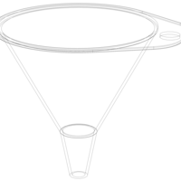 Plastic Round Shaped Utility Funnel - Thumbnail 4
