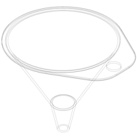 Plastic Round Shaped Utility Funnel - Thumbnail 5