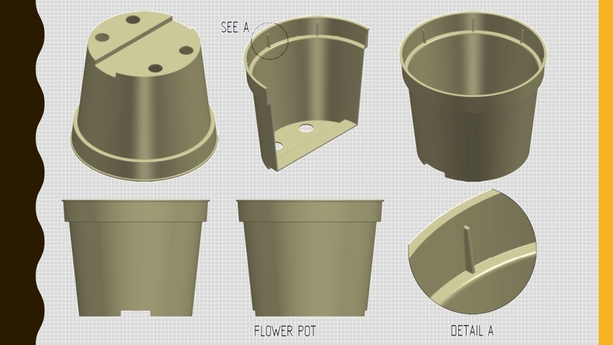 Flower Pot 3D Print 546131