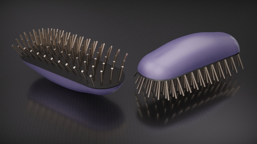 Hair Brush 3D Print 546136