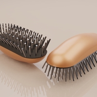 Small Hair Brush 3D Printing 546140