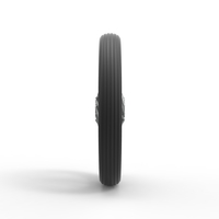 Front wire wheel of vintage dragster Scale 1:25 - Thumbnail 4