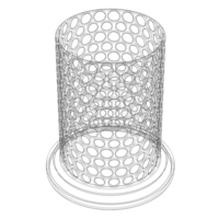 Plastic Organizer Round Holder 7 cm - Thumbnail 5