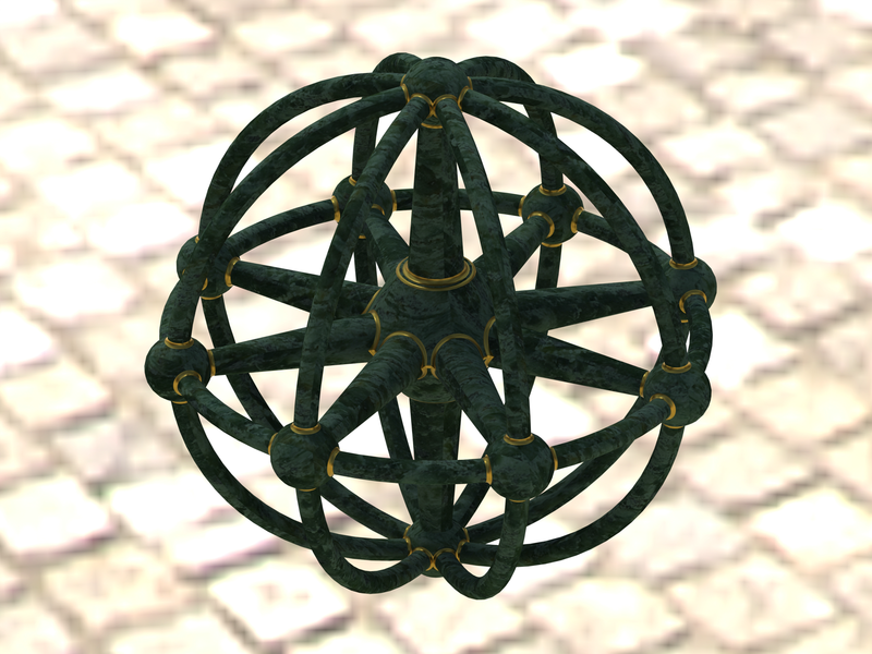 Wireframe Shape Geometric Sphere Linked