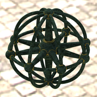 Small Wireframe Shape Geometric Sphere Linked 3D Printing 546212