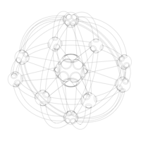 Wireframe Shape Geometric Sphere Linked - Thumbnail 5