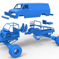 Monster Truck Van Version 2 Scale 1:25 - Thumbnail 17