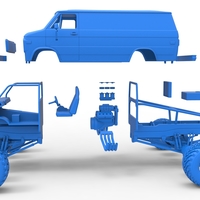 Monster Truck Van Version 2 Scale 1:25 - Thumbnail 21