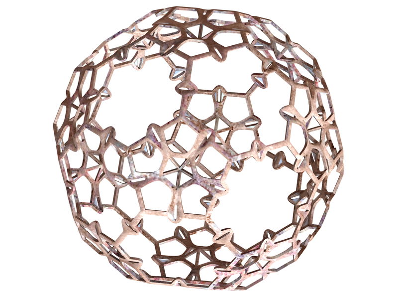 Wireframe Shape Sierpinski Buckyball