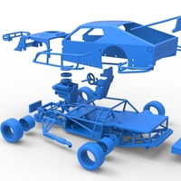Asphalt Modified stock car Version 2 Scale 1:25 - Thumbnail 25