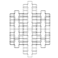 Wireframe Shape Mosely Snowflake - Thumbnail 6