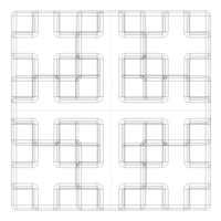 Wireframe Shape Mosely Snowflake - Thumbnail 7