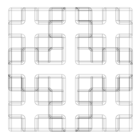 Wireframe Shape Mosely Snowflake - Thumbnail 9