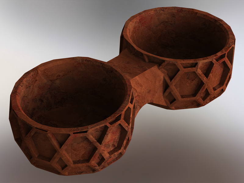 Dual Round Plastic Holder