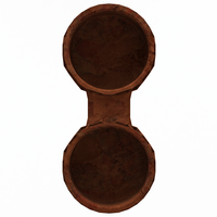 Dual Round Plastic Holder - Thumbnail 2