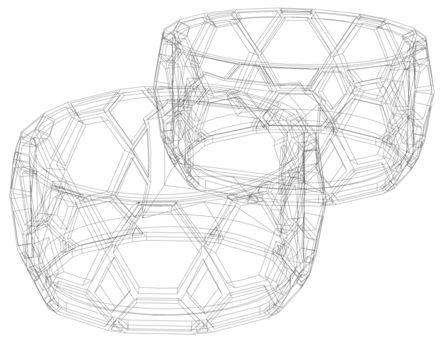 Dual Round Plastic Holder 3D Print 546368