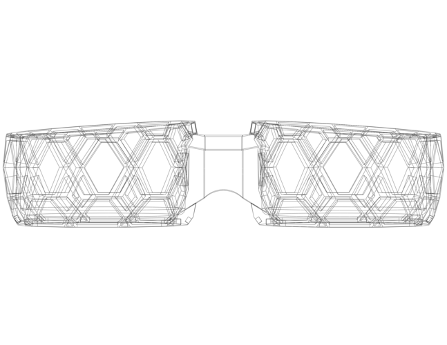 Dual Round Plastic Holder 3D Print 546375