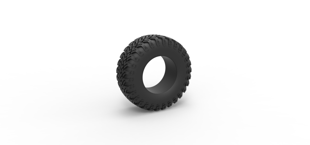 Offroad tire 127 Scale 1:25 3D Print 546395