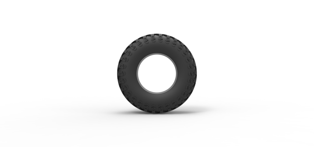 Offroad tire 127 Scale 1:25 3D Print 546399