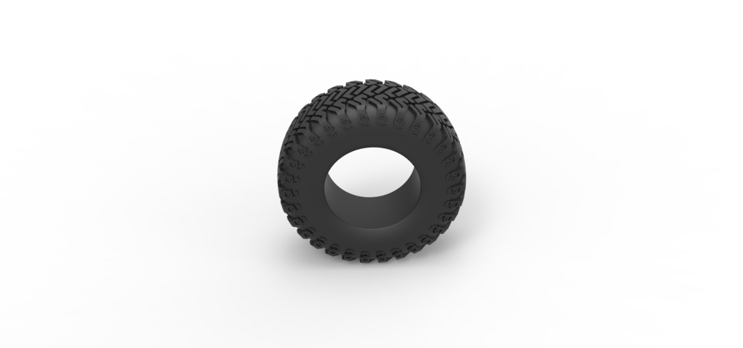 Offroad tire 127 Scale 1:25 3D Print 546400