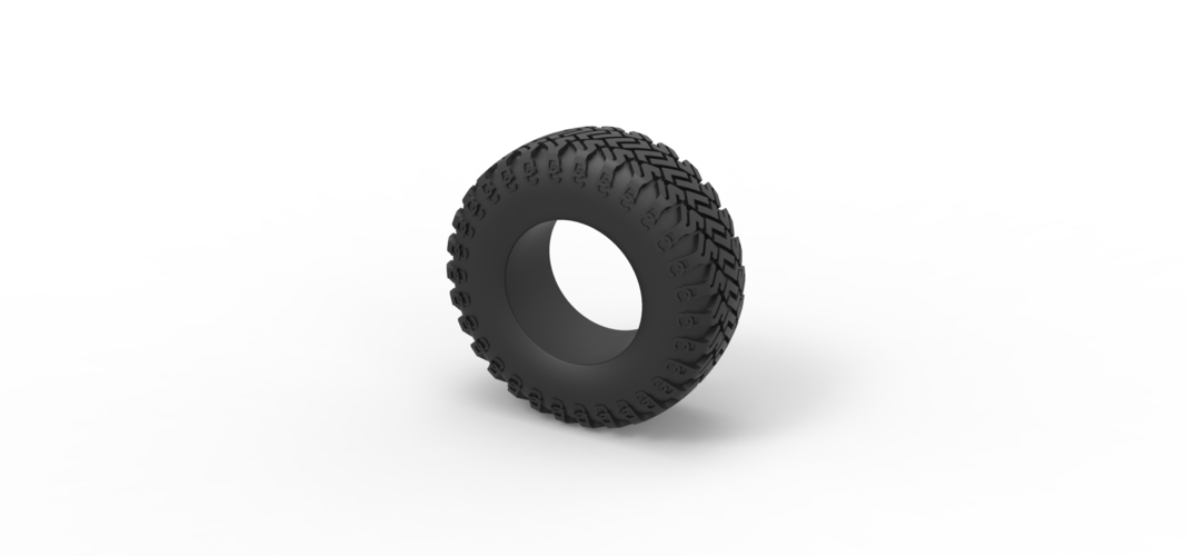 Offroad tire 127 Scale 1:25 3D Print 546401