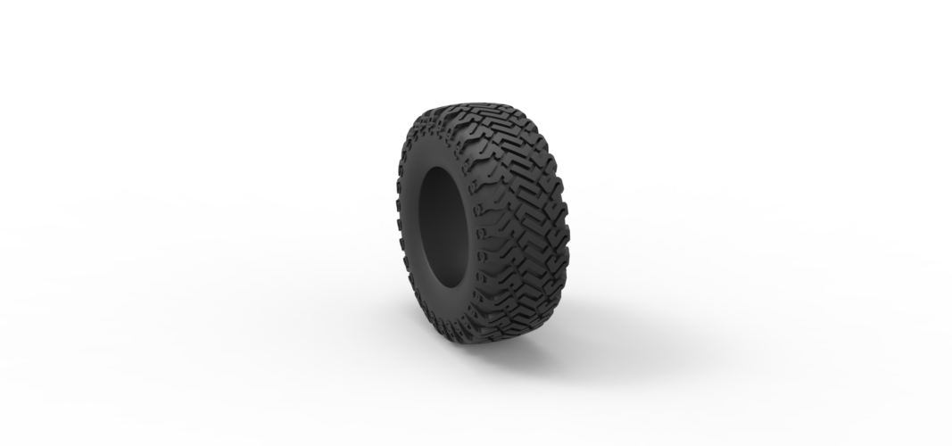 Offroad tire 127 Scale 1:25 3D Print 546402