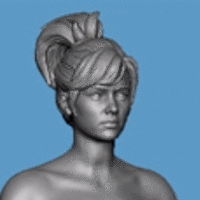 Realistic Heroic Female Basemesh - Thumbnail 2