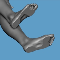 Realistic Heroic Female Basemesh - Thumbnail 3