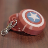 Small captain shield case keychain, STL file for 3d printing 3D Printing 546406