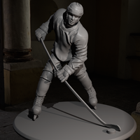 Small Hockey player figure STL, ready for 3D printing, Games 3D Printing 546410