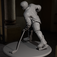 Hockey player figure STL, ready for 3D printing, Games - Thumbnail 2
