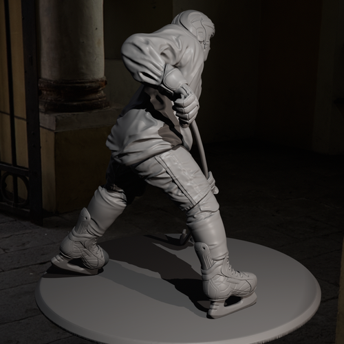 Hockey player figure STL, ready for 3D printing, Games 3D Print 546413