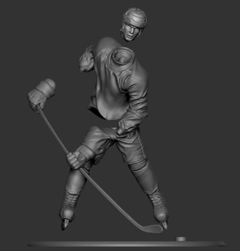 Hockey player figure STL, ready for 3D printing, Games 3D Print 546414