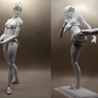 Action Figure 3D Printing, Female Movable body - Thumbnail 5