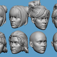 Action Figure 3D Printing, Female Movable body - Thumbnail 8