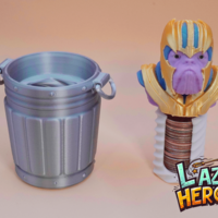 Lazy Heroes (Bull Dog, Thanos) - figure, Container [Color ready] - Thumbnail 4