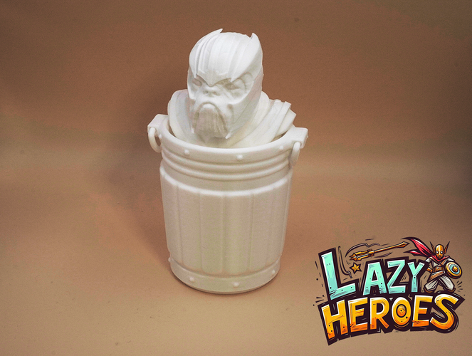 Lazy Heroes (Bull Dog, Thanos) - figure, Container [Color ready] 3D Print 546434