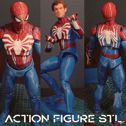 Spiderman ACTION FIGURE 3D PRINTING with fully color ready 3D Print 546438