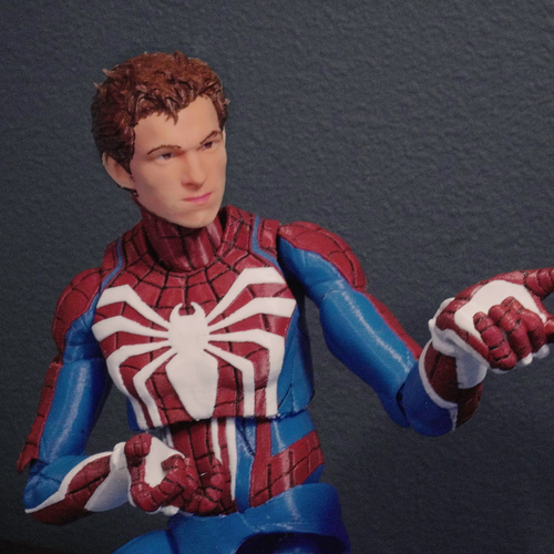 Spiderman ACTION FIGURE 3D PRINTING with fully color ready 3D Print 546442